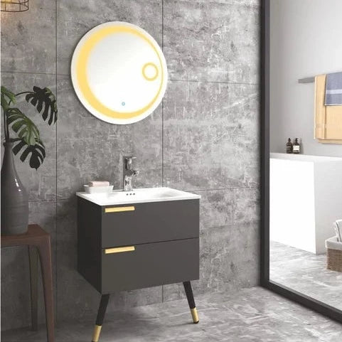Frame Modern 2 Leg With Wall Mounted Vanity By TGF