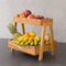 Ladder Wooden Fruit/Vegetable Serving Baskets ( With Complementary Coaster ) By Miza