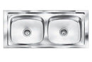 Nirali Graceful Glory Stainless Steel Single Bowl Kitchen Sink in 304 Grade + PVC Plumbing Connector - peelOrange.com
