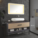 Wave Table Top Counter Wash Basin Vanity Cabinet For Bathroom by TGF