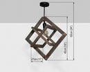 Wooden Hanging Pendant Lighting Lamp/Ceiling Hanging Lamp ( With Complementary Coaster ) By Miza