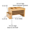 Polished Wood Office Desk Supplies Organiser - peelOrange.com