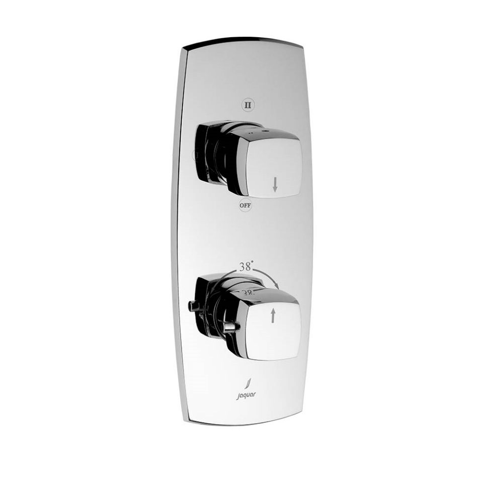 Jaquar Arc Single Lever Aquamax Exposed Part Kit Of Thermostatic Shower Mixer With 3 Way Diverter In Brass ( CODE : ARC-87683K )