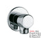 Jaquar Wall Outlet Square & Round Hand Shape Shower Pipe & Flange - Chrome