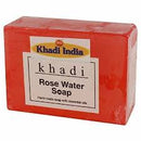 Khadi India ( Pack Of 3 ) Bathing Bar Saffron/Basil/Rose Water Soap