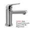 Jaquar Continental Prime Single Lever Basin Mixer Without Popup Waste With 450mm Long Braided Hoses ( CODE : COP-CHR-001BPM )