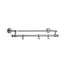 Jaquar Bathroom Accessories Continental Towel Rack With Lower Hangers - Chrome