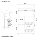 Microwave Kitchen Cabinet For Oven Multipurpose Rack By Miza