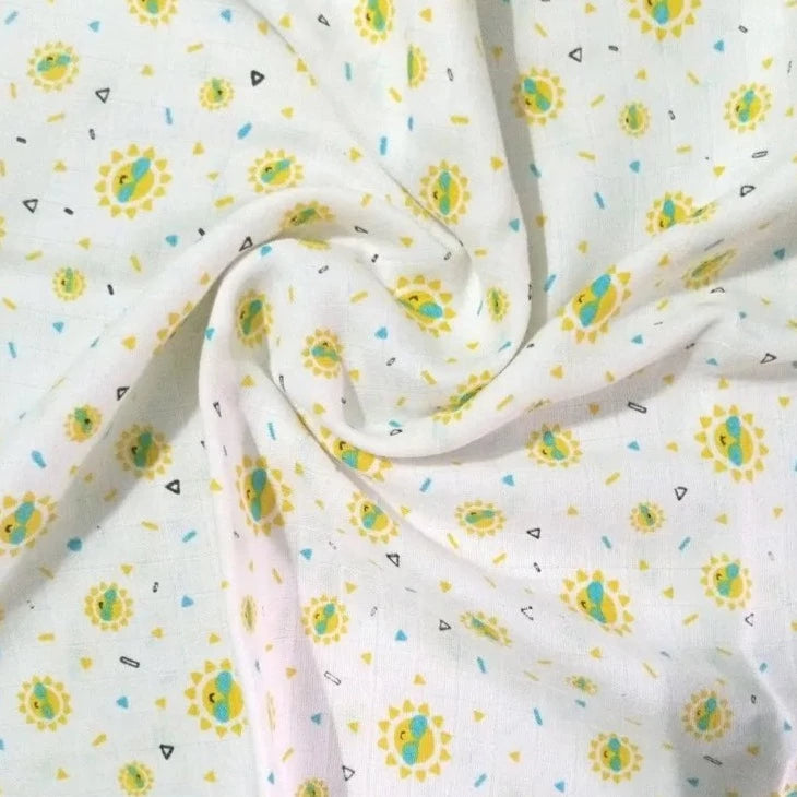 Hot Sunglass Random Printed Muslin Swaddle Blanket For Baby By MM - 1 Pc