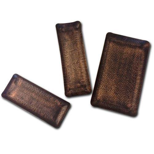 Decorative Copper Hammered Platters MK - peelOrange.com