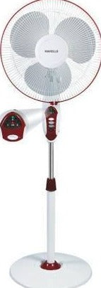 Havells Sprint LED With Remote Pedestal High Speed 400 mm Fan (Wine Red) - 1 PC