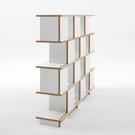 Book Shelf In Zig Zag Shape By Miza