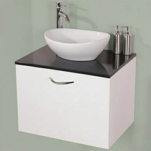 Bathroom HDHMR Water ResistantWash Basin Vanity Unit With Cabinet For Storage By Miza