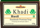 Khadi India ( Pack Of 3 ) Bathing Bar Saffron/Basil/Rose Water Soap